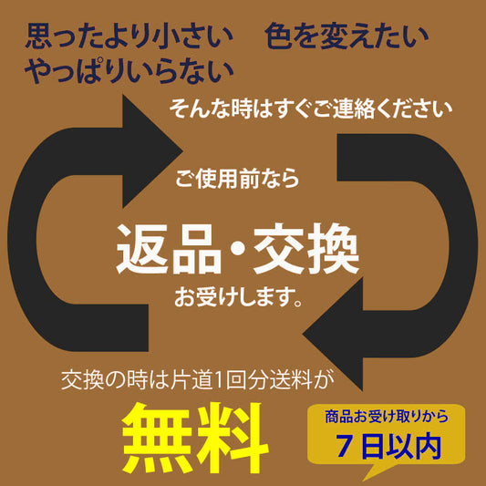 返品交換について