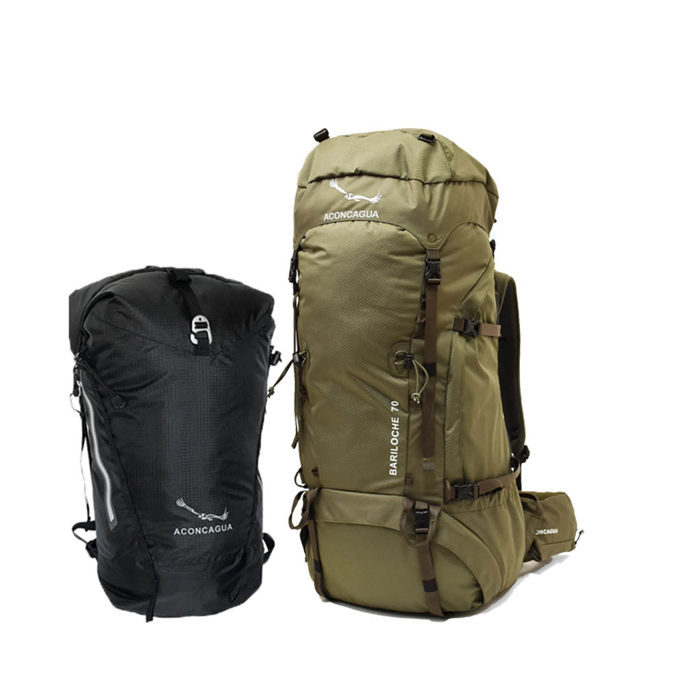 【セット】大型ザック70Lと選べる小さいリュックのお得な2点セット Aconcagua Bariloche バリローチェ70Lセット