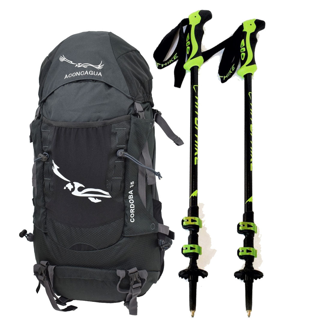 【セット】コルドバ 35Lとトレッキングポールのセット 富士登山 山登り Aconcagua Cordoba set