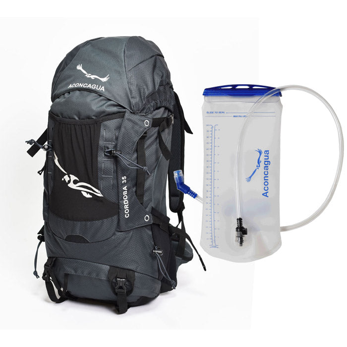 Cordoba 35L backpack for men and women with spring net back for mountaineering, outdoor use, mountaineering backpack, Aconcagua