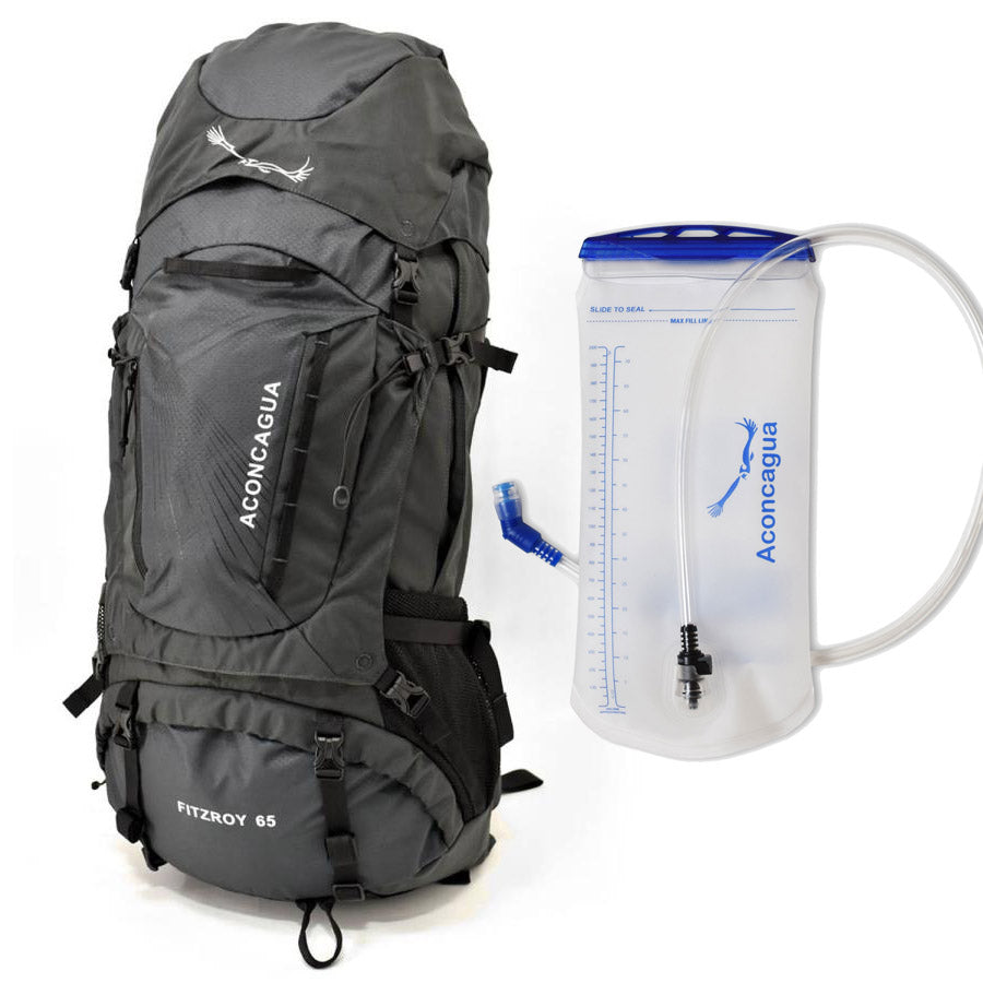Fitzroy フィッツロイ 65L 男女兼用 大容量 登山リュックサック 簡単パッキング ロールトップ 登山リュック 登山バックパック アコンカグア