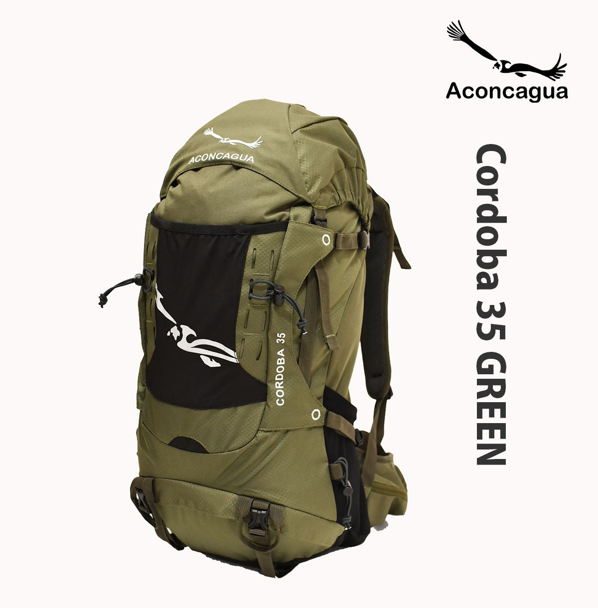 Cordoba コルドバ 35L リュックサック 男女兼用 スプリングネット背面 富士山 登山 アウトドア 登山リュック アコンカグア