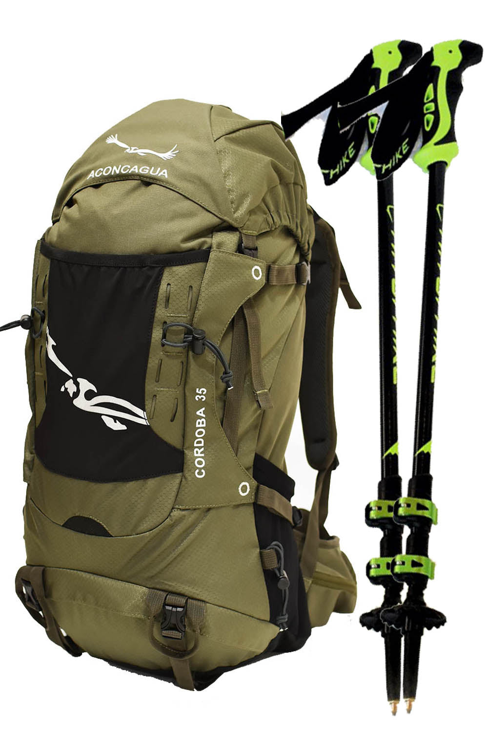 【セット】コルドバ 35Lとトレッキングポールのセット 富士登山 山登り Aconcagua Cordoba set