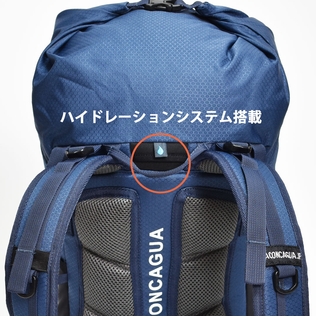 MendozaII メンドーサ 30 ブルー男女兼用 30L ~ 40L 伸びる 軽量 ハイキング用 登山用 富士山 リュックサック 登山バックパック アコンカグア