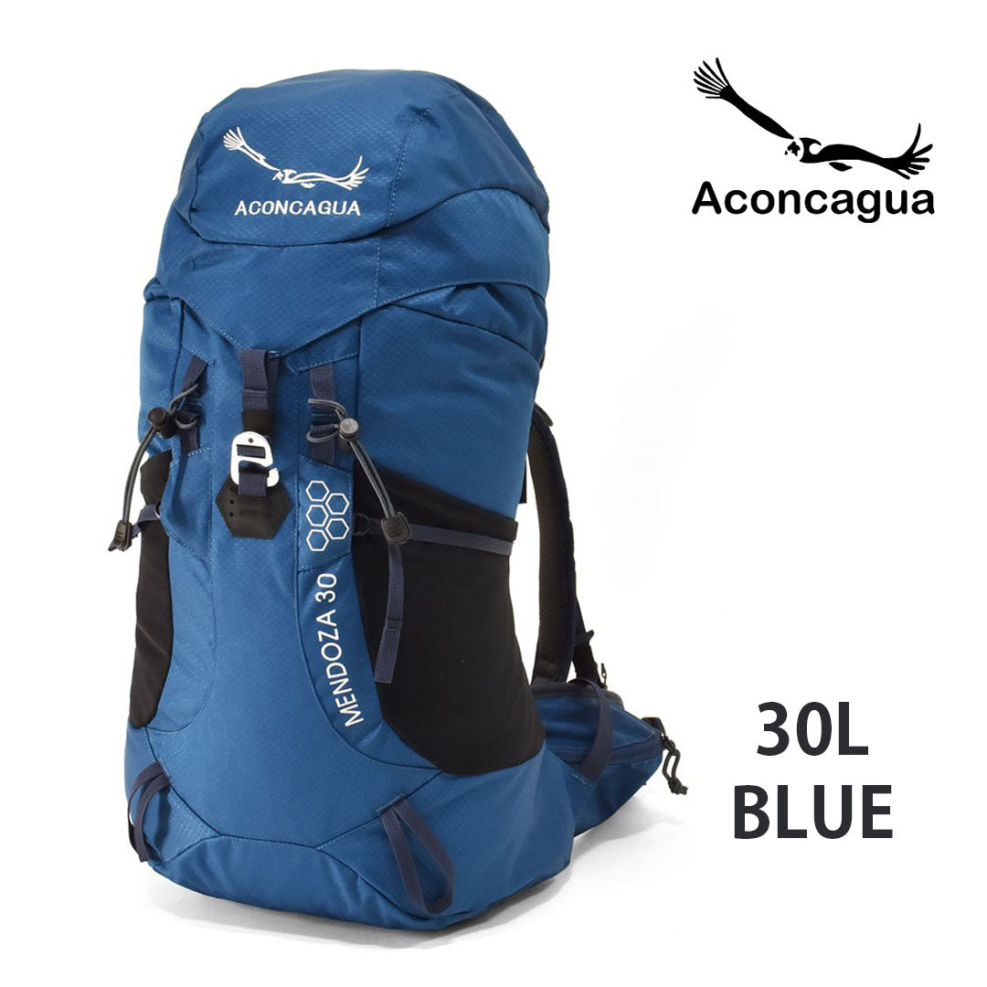 MendozaII メンドーサ 30 ブルー男女兼用 30L ~ 40L 伸びる 軽量 ハイキング用 登山用 富士山 リュックサック 登山バックパック アコンカグア