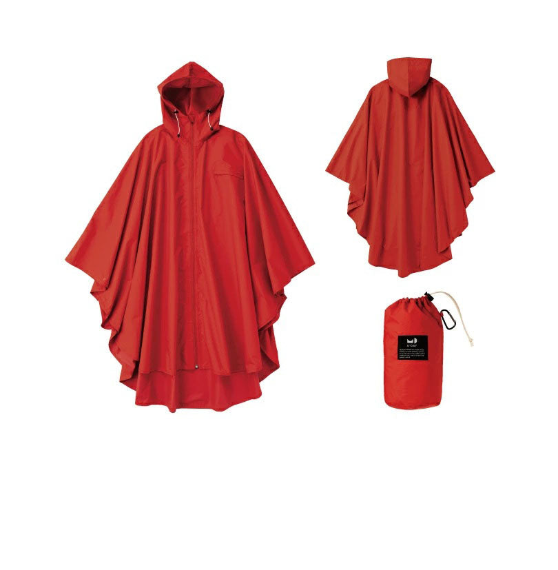 【 雨対策 】Rain Poncho レインポンチョ 携帯用 軽量 ポーチ付き 男女兼用 ポリウレタンコーティングを施した防水生地を使用 送料込み