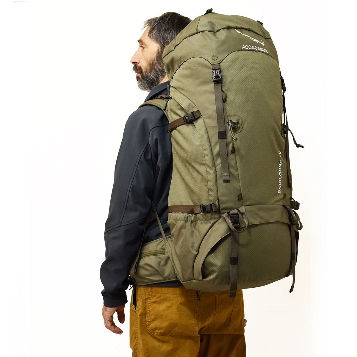 Mountaineering backpack 70L Backpack Mountaineering backpack Mountain walking Mountain climbing Backpack Large Capacity Aconcagua
