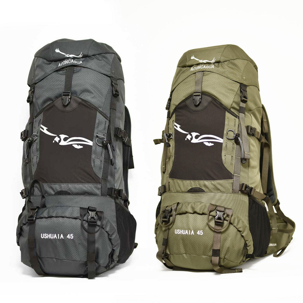 【セット】 45Lリュックサックとハイキングポールのセット Aconcagua Ushuaia ウスアイア 45 セット