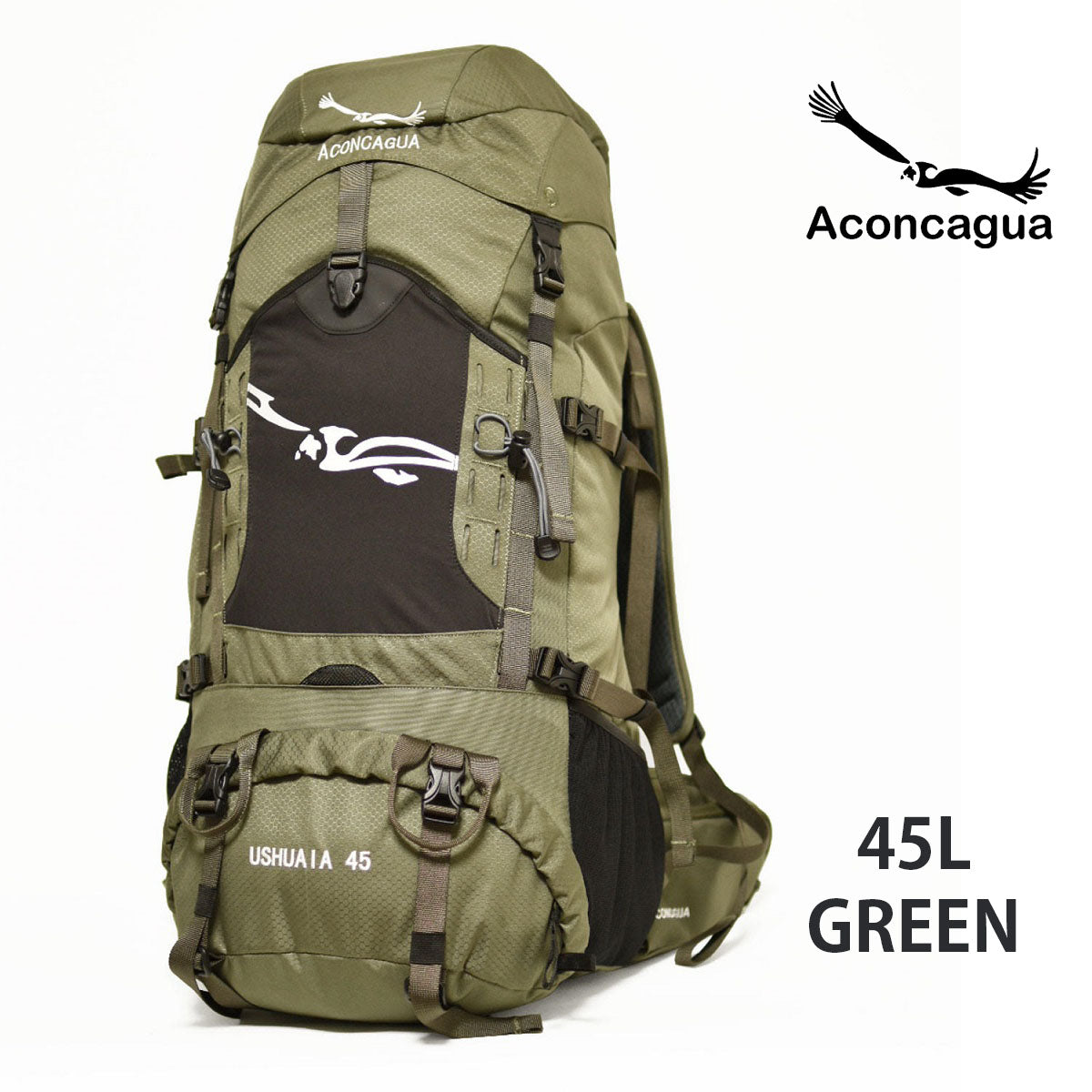 Ushuaia ウシュアイア ウスアイア 45L 富士山 登山用リュックサック トレッキング ハイキング 登山リュック 登山バックパック アコンカグア
