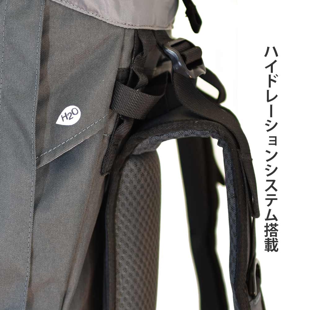 65L 登山リュック&ハイキングポール2本セット 男女兼用 大容量 簡単パッキング ロールトップ 登山リュック 登山バックパック アコンカグア
