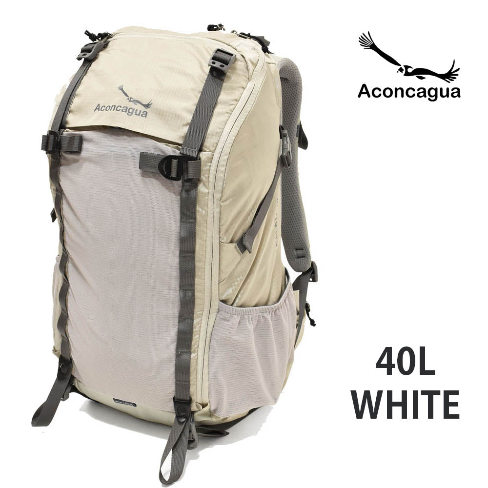 La Plata ラ プラタ 40L リュックサック ファスナーで前面パカッと開く 旅行 レインカバー内蔵 機内持ち込み可 アコンカグア 送料込み