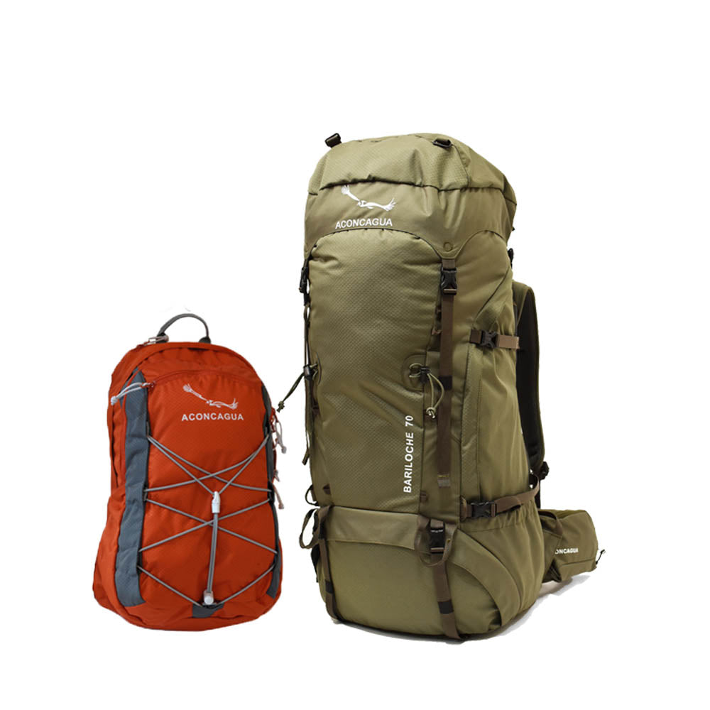 【セット】大型ザック70Lと選べる小さいリュックのお得な2点セット Bariloche バリローチェ70Lセット