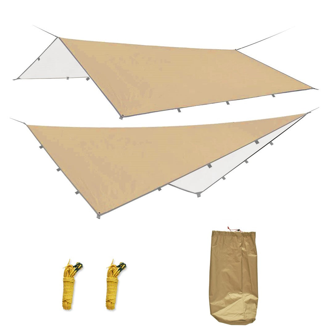 Rectangular tarp 4x3m Easy-to-use rectangular tarp for camping and BBQ at home