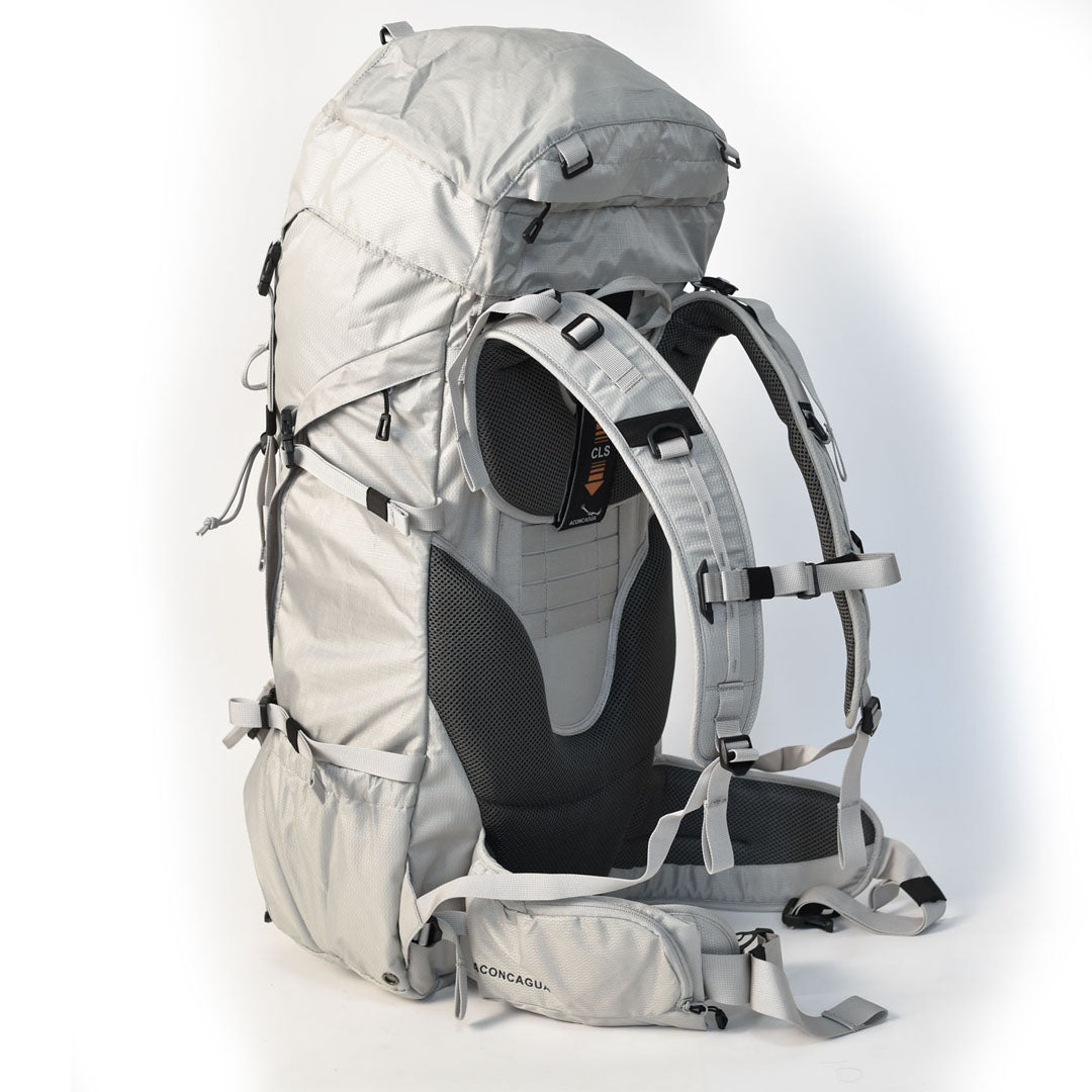 Bariloche バリローチェ 60 限りなく白に近いグレー  男女兼用 60L 軽量 登山リュックサック 登山リュック 登山バックパック ビギナー アコンカグア