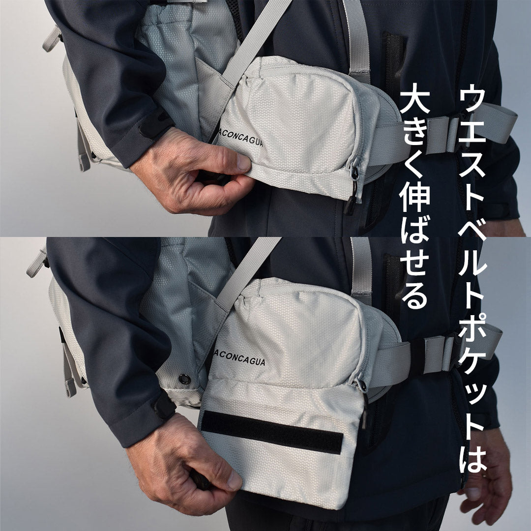 Bariloche バリローチェ 60 限りなく白に近いグレー  男女兼用 60L 軽量 登山リュックサック 登山リュック 登山バックパック ビギナー アコンカグア