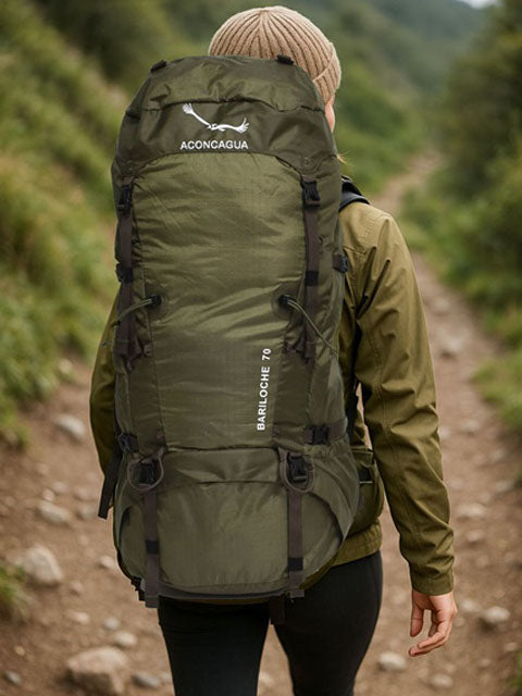 軽量 登山リュックサック 70L リュックサック 登山用 リュック 山歩き 山登り バックパック 大型 大容量 アコンカグア