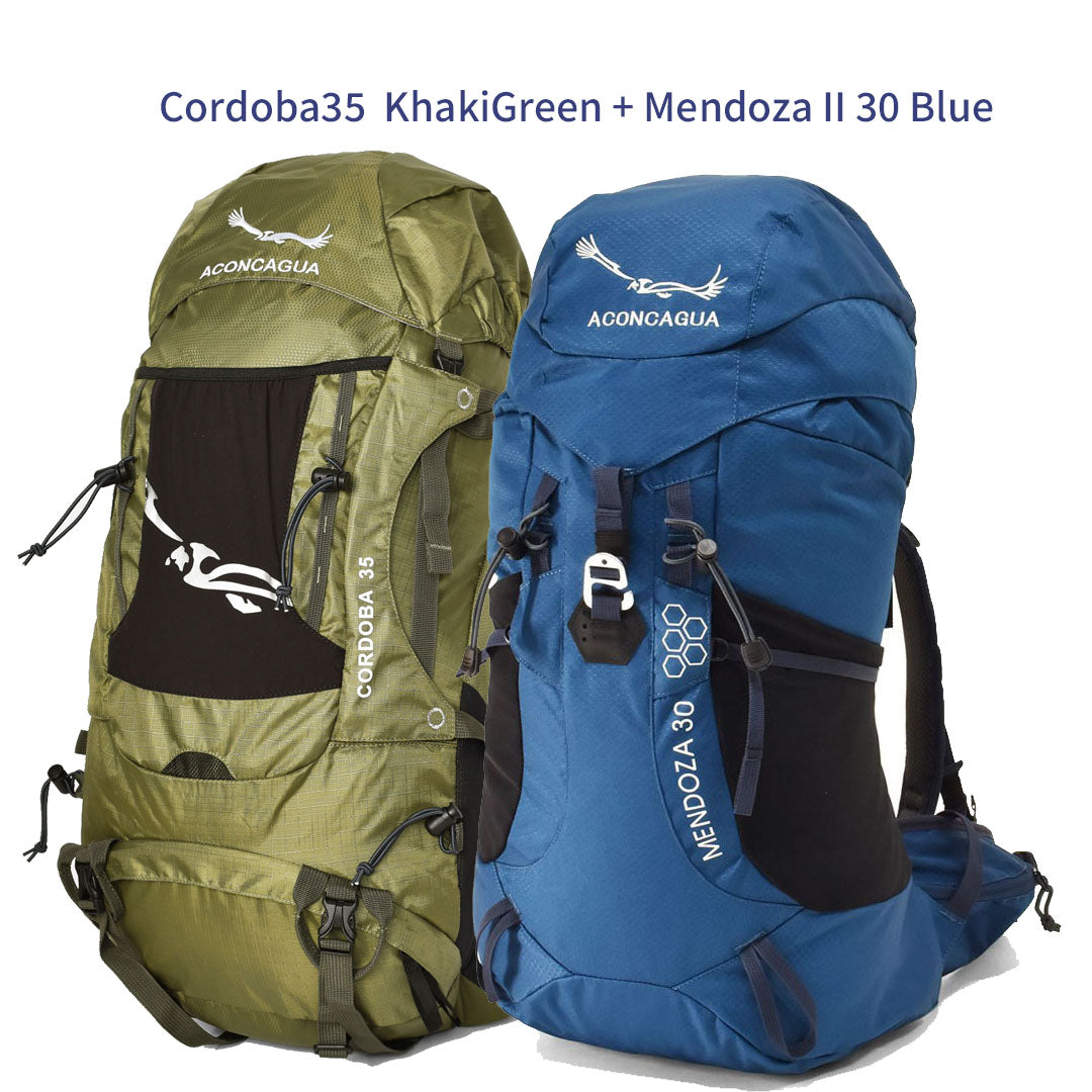 [Hiking Pair Set 35L+30L] [Set of Aconcagua Cordoba and Mendoza] Backpack, Carry-on, Outdoor, Set of 2, Hiking