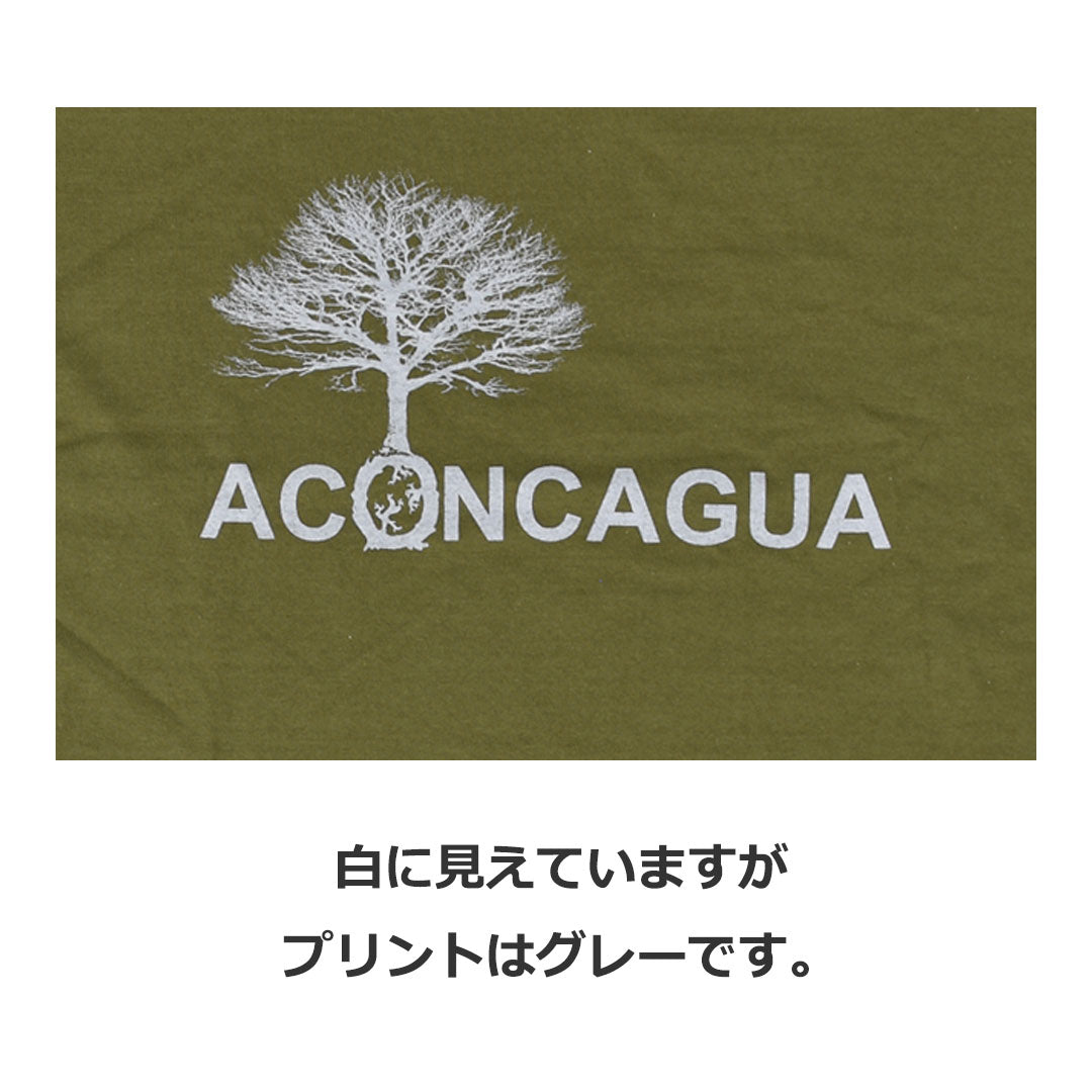 半袖Tシャツ コットン100% 木のプリント やや厚手 5.6oz アコンカグア