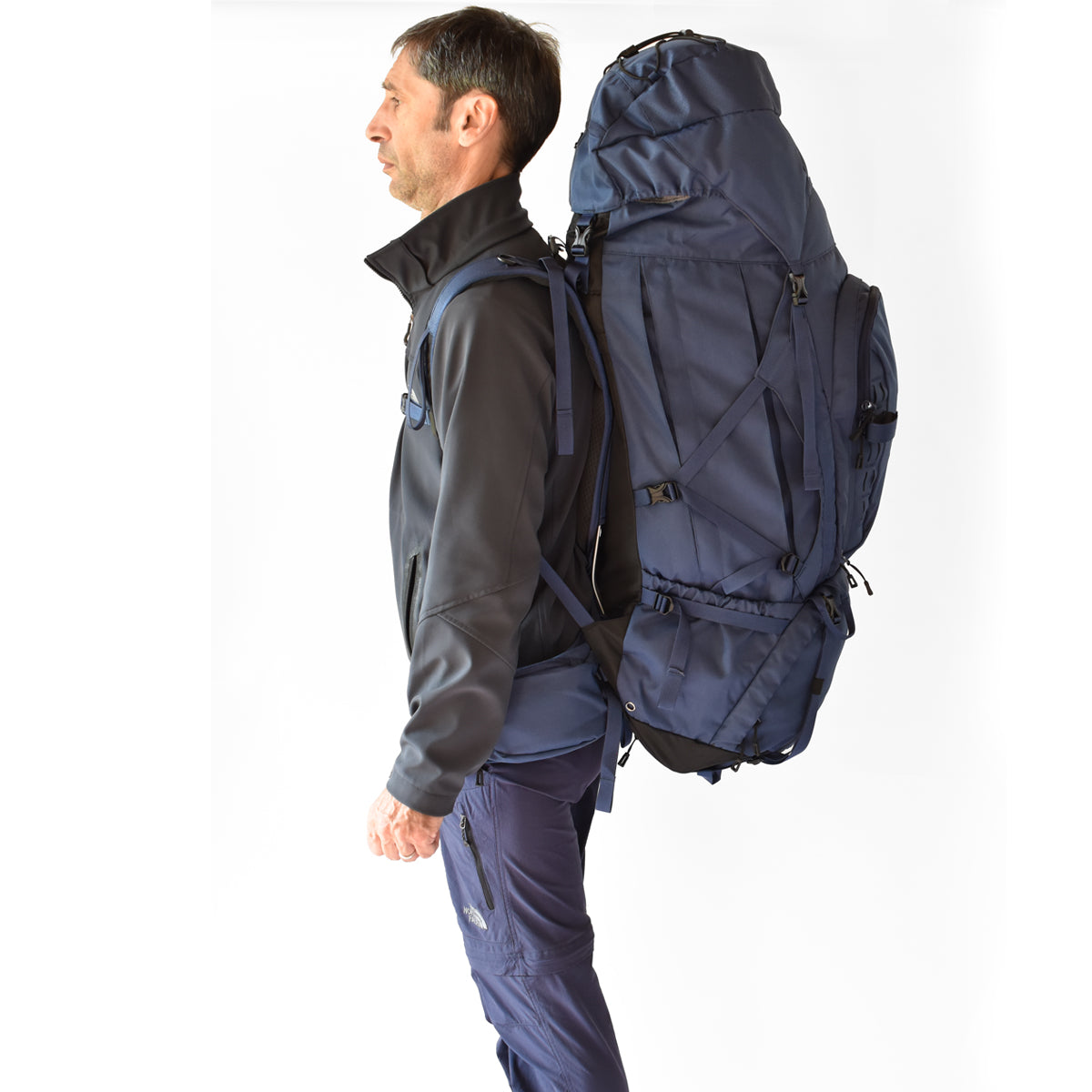 Aconcagua 75L Large Rucksack for Mountaineering Volunteer 75L+ Mountaineering Backpack Mountaineering Backpack Very Durable Beginner