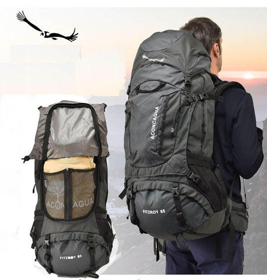 Aconcagua Fitzroy 65 ブラック 男女兼用 65L 大容量 登山リュックサック  登山リュック 登山バックパック