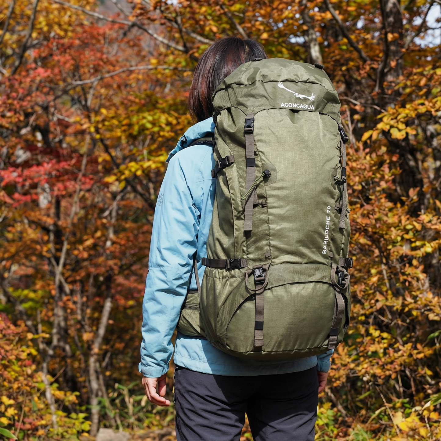 Mountaineering backpack 70L Backpack Mountaineering backpack Mountain walking Mountain climbing Backpack Large Capacity Aconcagua