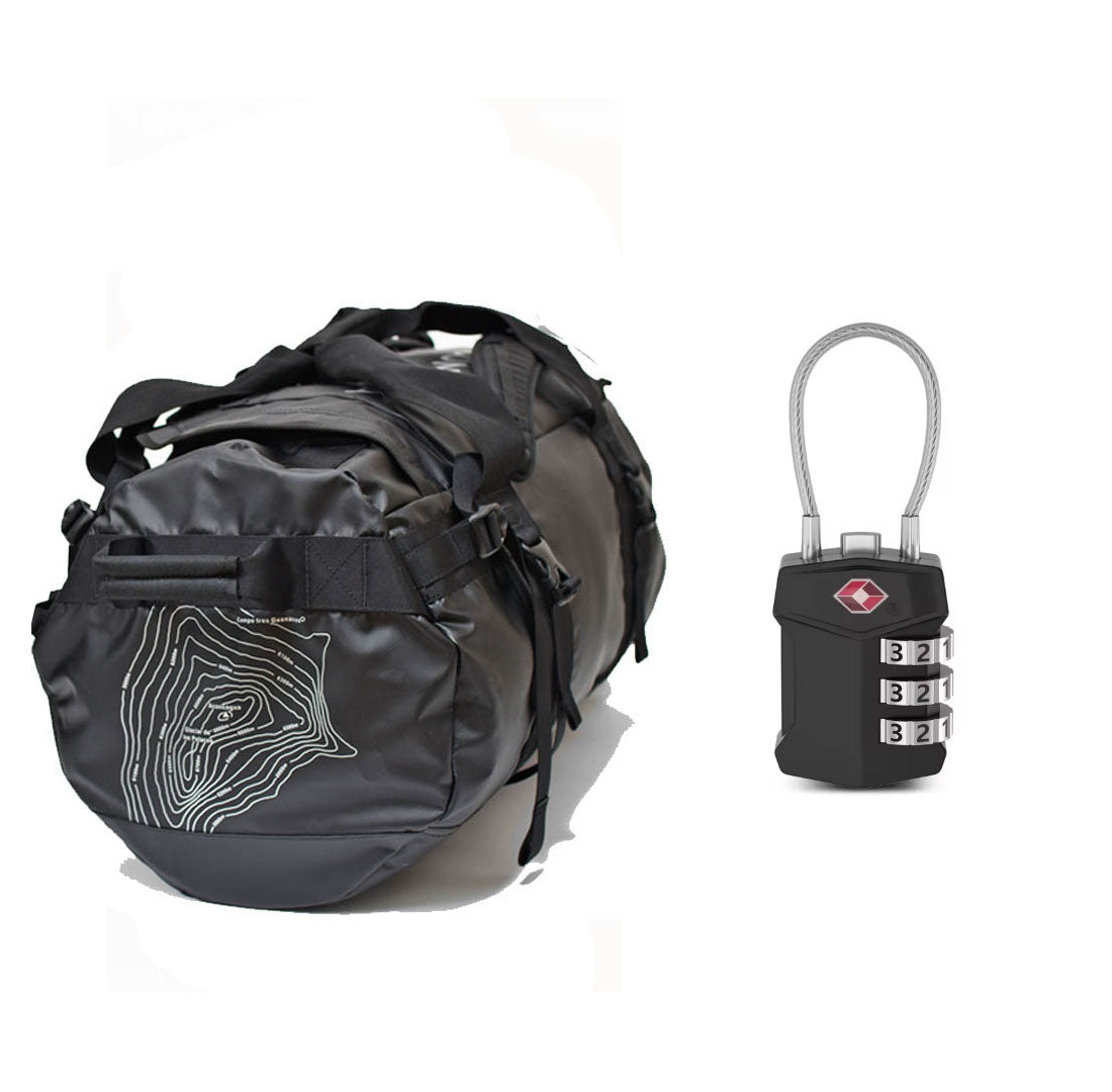 Tigre ティグレ 60L ブラック 丈夫なターポリン製 2WAY ダッフルバッグ リュックサック 旅行 クライミング用ロープバッグ アコンカグア