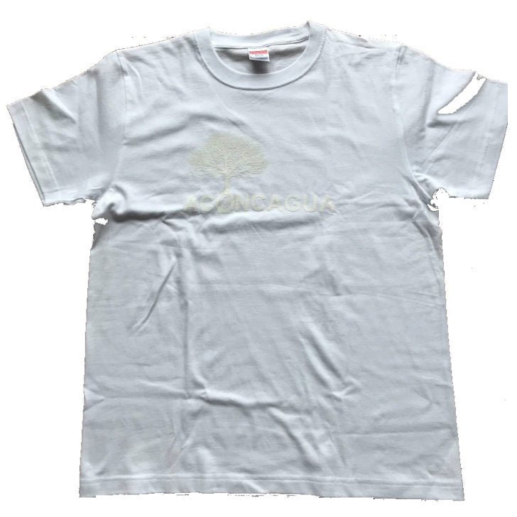 半袖Tシャツ コットン100% 木のプリント やや厚手 5.6oz アコンカグア